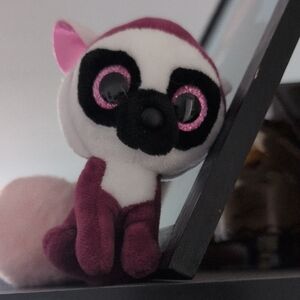 Ty lemur Plush Toy Keychain